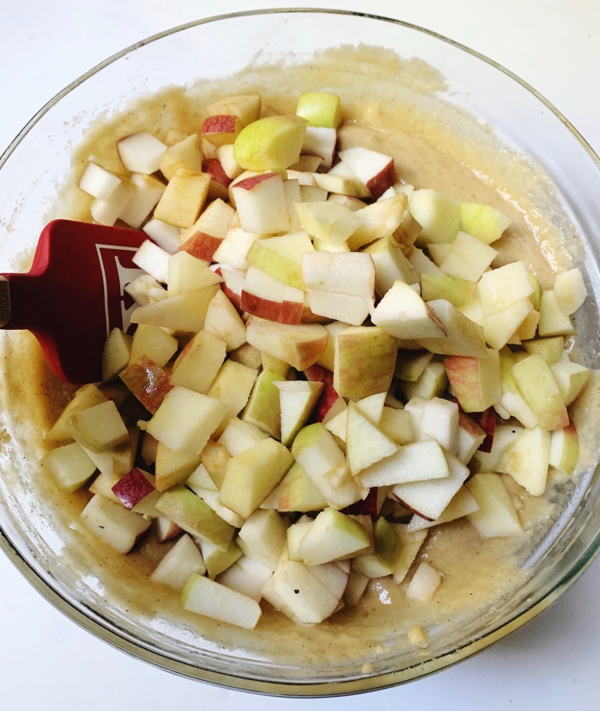 Easy and Healthy Apple Cake - no peel apples - photo